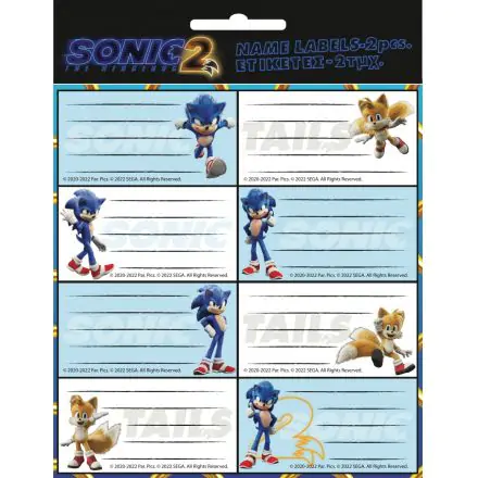 Sonic the Hedgehog Notizbuch Etikett 16 Stück Produktfoto