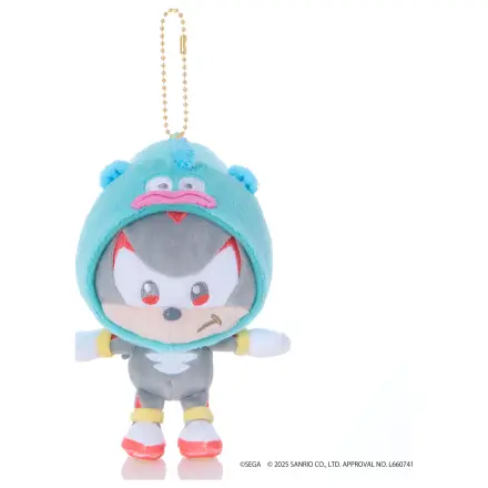 Sonic & Friends X Sanrio Shadow X Hangyodon Maskottchen Plüschtier 8cm Produktfoto