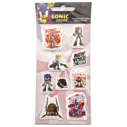 Sonic New Yoke Puffy Schwamm Aufkleber Set Produktfoto
