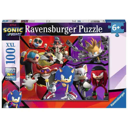 Sonic Prime Kinderpuzzle XXL Nichts kann Sonic aufhalten (100 Teile) Produktfoto
