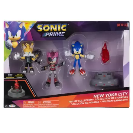 Sonic Prime New Yoke City set Figurn 6cm Produktfoto
