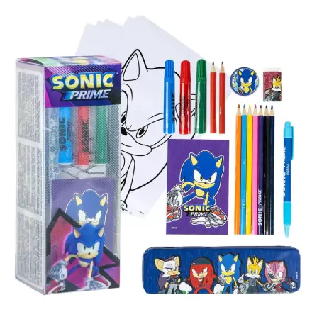 Sonic Prime Schreibwaren-set zum Ausmalen Produktfoto
