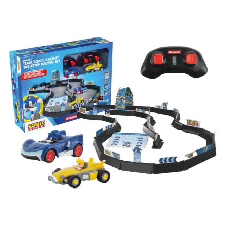 Sonic the Hedgehog RC ferngesteuertes Auto 1/43 2,4 GHz Tabletop Racing Set Produktfoto