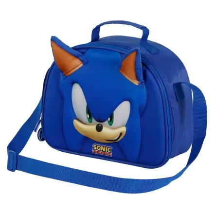 Sonic the Hedgehog Face 3D Lunchtasche Produktfoto