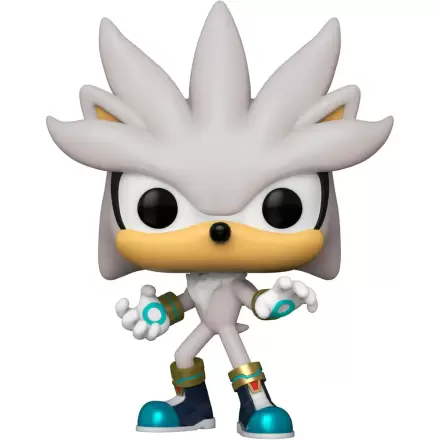 Sonic The Hedgehog Funko POP! Games Vinyl Figur Silver The Hedgehog(GW) 9 cm Produktfoto