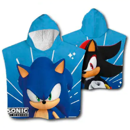 Sonic The Hedgehog Microfaser Poncho Handtuch termékfotója