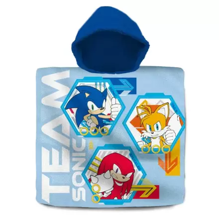 Sonic the Hedgehog Baumwolle Poncho Handtuch Produktfoto
