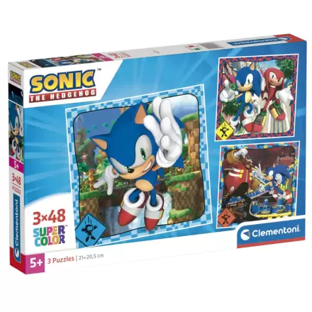 Sonic the Hedgehog Puzzle 3x48St termékfotója