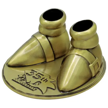 Sonic the Hedgehog Replika 35. Jahrestag Metallstiefel limitierte Auflage Produktfoto