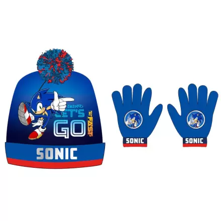 Sonic the Hedgehog Mütze and Handschuh set termékfotója