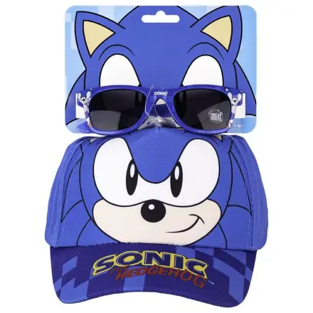 Sonic The Hedgehog Cap + Sonnenbrille Set Produktfoto