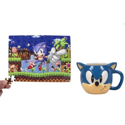 Sonic the Hedgehog Tasse und Puzzle Set Sonic termékfotója