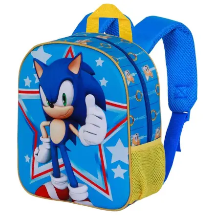 Sonic the Hedgehog Stern 3D Rucksack 31cm Produktfoto