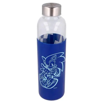 Sonic the Hedgehog Glasflasche mit Silikondeckel 585ml termékfotója