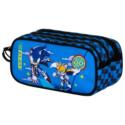 Sonic the Hedgehog dreifaches Federmäppchen Produktfoto