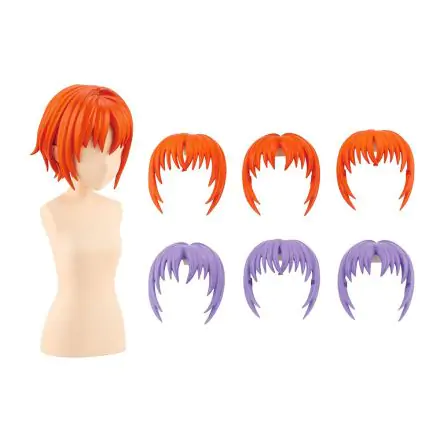 Sousai Shojo Teien Model Kit Zubehör-Set 1/10 After School Short Wigs Type A Orange & Purple Produktfoto