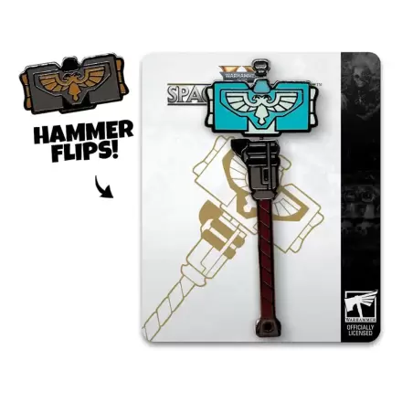 Space Marine 2 Anstecker Thunder Hammer 5 cm Produktfoto