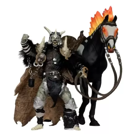 Spawn Actionfigur Bloodaxe mit Pferd (Spawn: The Dark Ages) (McFarlane Toys 30th Anniversary) (Gold Label) 18 cm Produktfoto