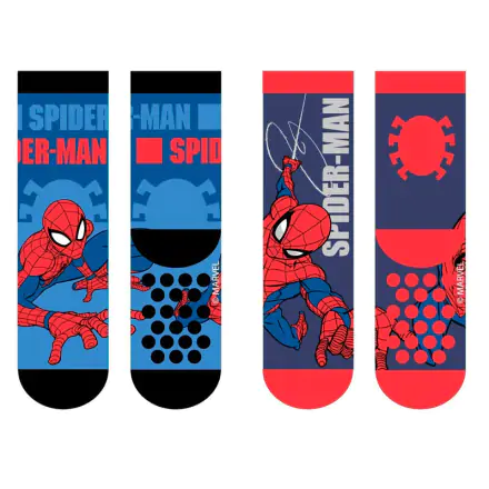 Marvel Spiderman 2-er Pack Kinder Stoppersocken Produktfoto