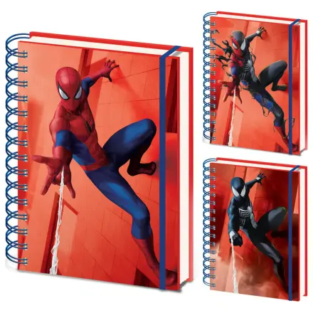 Marvel Spiderman A5 3D Lentikular Notizbuch Produktfoto