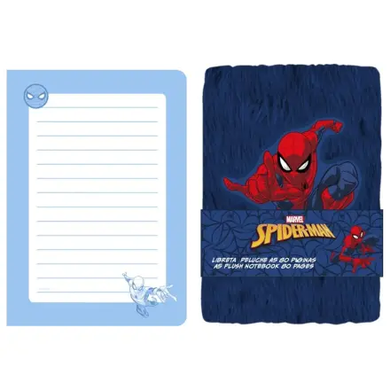 Marvel Spiderman A5 Plüsch Notizbuch Produktfoto