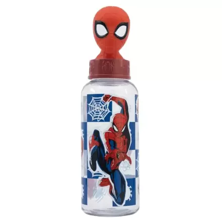 Marvel Spiderman Arachnid Grid 3D Figur Flasche 560ml Produktfoto