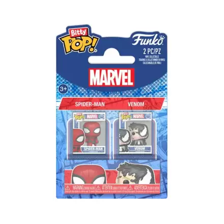 Spider-Man Bitty Funko POP! Vinyl Figur 2er-Pack Spider-Man&Vnm Produktfoto