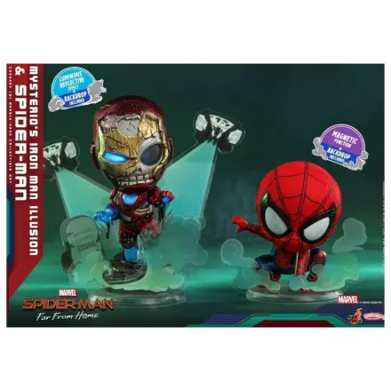Spider-Man Cosbaby Wave 3 Mysterio's Iron Man Illusion & Spider Produktfoto