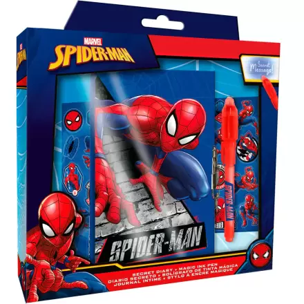 Marvel Spiderman Tagebuch und Magic Stift Produktfoto