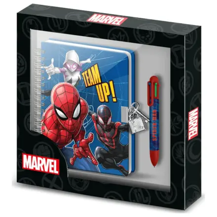 Marvel Spiderman Tagebuch + Stift Produktfoto