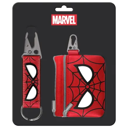 Marvel Spiderman Schlüsselanhänger + Geldbörse Set Produktfoto