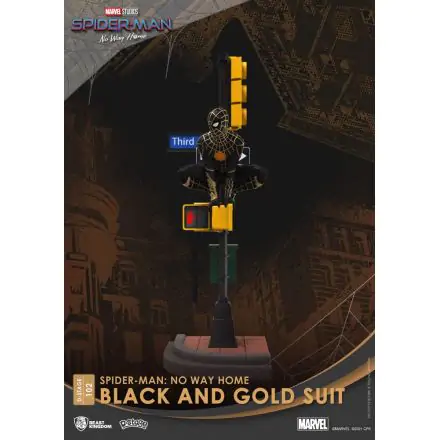 Spider-Man: No Way Home D-Stage PVC Diorama Spider-Man Black and Gold Suit 25 cm Produktfoto