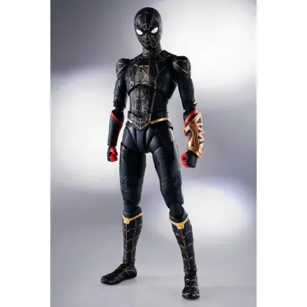 Spider-Man: No Way Home S.H. Figuarts Actionfigur Spider-Man Black & Gold Suit (Special Set) 15 cm Produktfoto