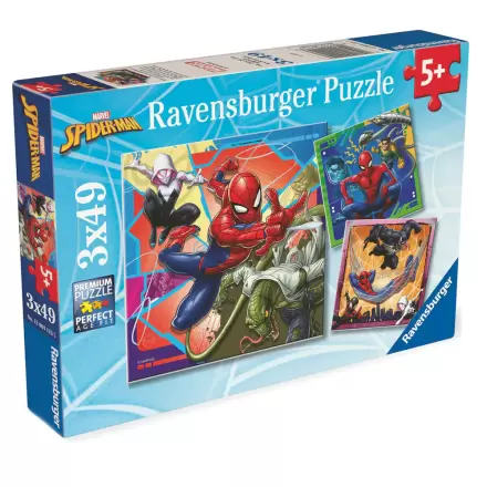 Marvel Spiderman Puzzle 3x39 Teile Produktfoto