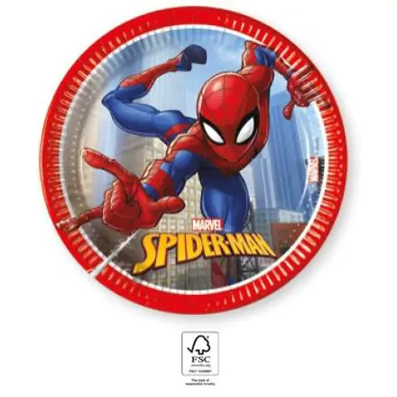Spider-Man Crime Fighter, Spider-Man Pappteller 8 Stück 20 cm FSC Produktfoto