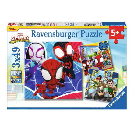 Spidey und seine Super-Freunde Kinderpuzzle (3 x 49 Teile) termékfotója