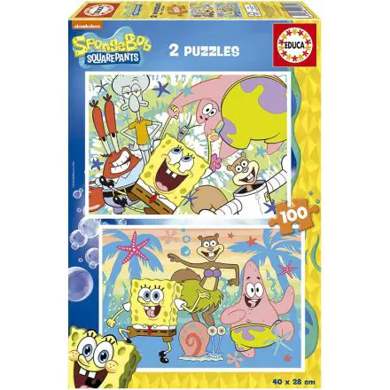 Sponge Bob Puzzle 2x100St Produktfoto