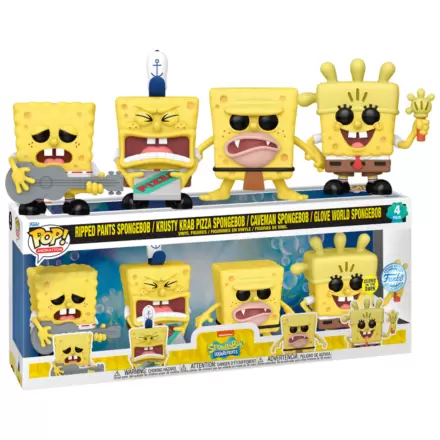 Spongebob Funko POP! Television Vinyl Figur 4er-Pack (EMEA) 9 cm Produktfoto