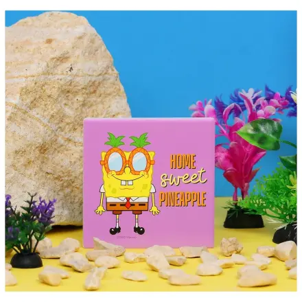 SpongeBob Home Sweet Pineapple Keramik Quadrat Untersetzer Produktfoto