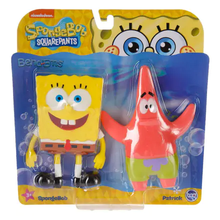 SpongeBob Schwammkopf Bend-Ems Actionfiguren 2er-Pack SpongeBob & Patrick Star 15 cm Produktfoto