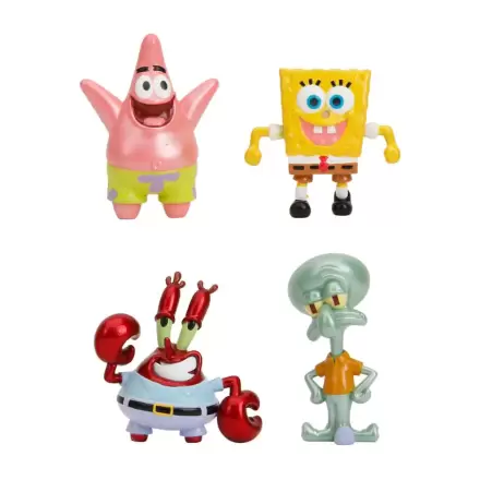 Spongebob Schwammkopf Nano Metalfigs Diecast Minifiguren 4-er Pack Wave 1 4 cm termékfotója