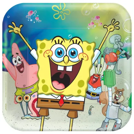 SpongeBob Laugh Pappteller 8 Stück 23 cm Produktfoto