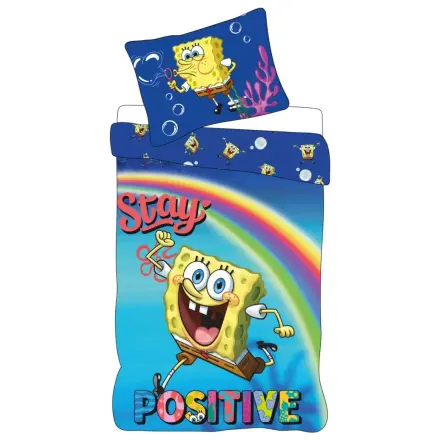 SpongeBob Stay Positive Kinder, Vorschule Bettbezug Produktfoto
