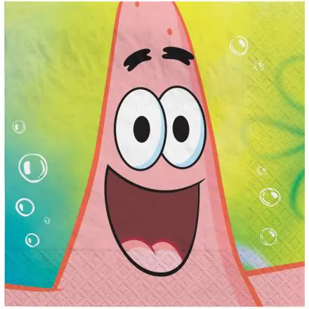 SpongeBob Servietten 16er-Pack 33x33 cm Produktfoto