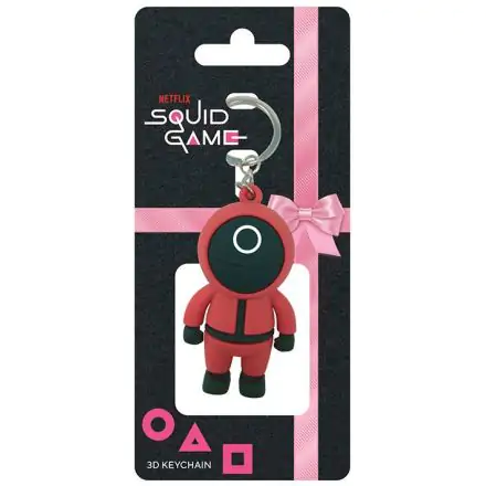 Squid Game 3D Gummi-Schlüsselanhänger Circle Guard 6 cm Produktfoto