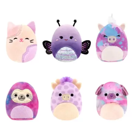 Squishville Mini Squishmallows Plüschfiguren 6er-Pack Lila Squad 5 cm Produktfoto