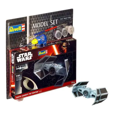 Star Wars Modellbausatz 1/121 Model Set Darth Vader's TIE Fighter 7 cm Produktfoto