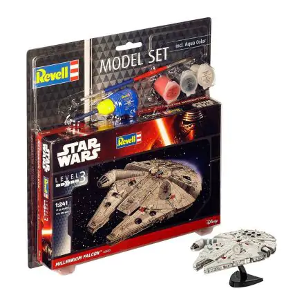 Star Wars Modellbausatz 1/241 Model Set Millennium Falcon 10 cm termékfotója