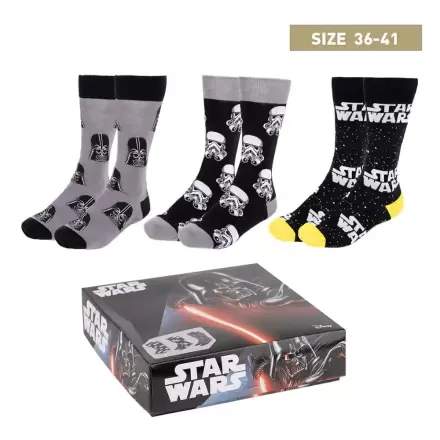 Star Wars Socken 3er-Pack 35-41 Produktfoto
