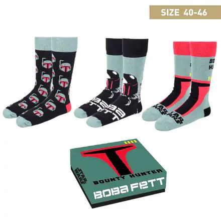Star Wars Socken 3er-Pack Boba Fett 40-46 Produktfoto